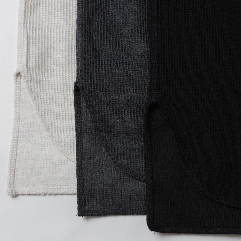 Rough & Smooth Thermal Over-neck Long Sleeve T-shirt