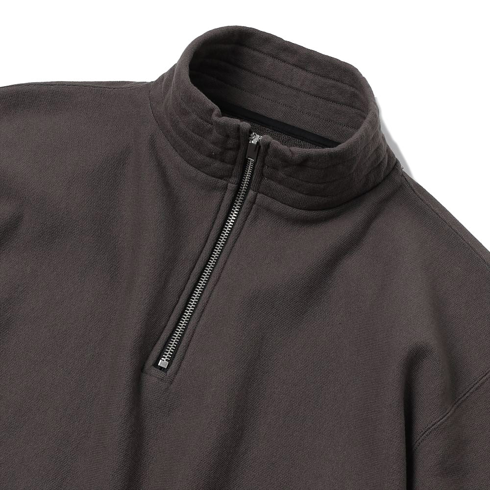 Zipper High Neck Pullover