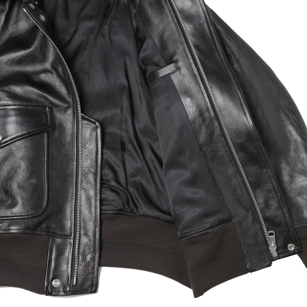 SHRINK LEATHER G-1 JACKET