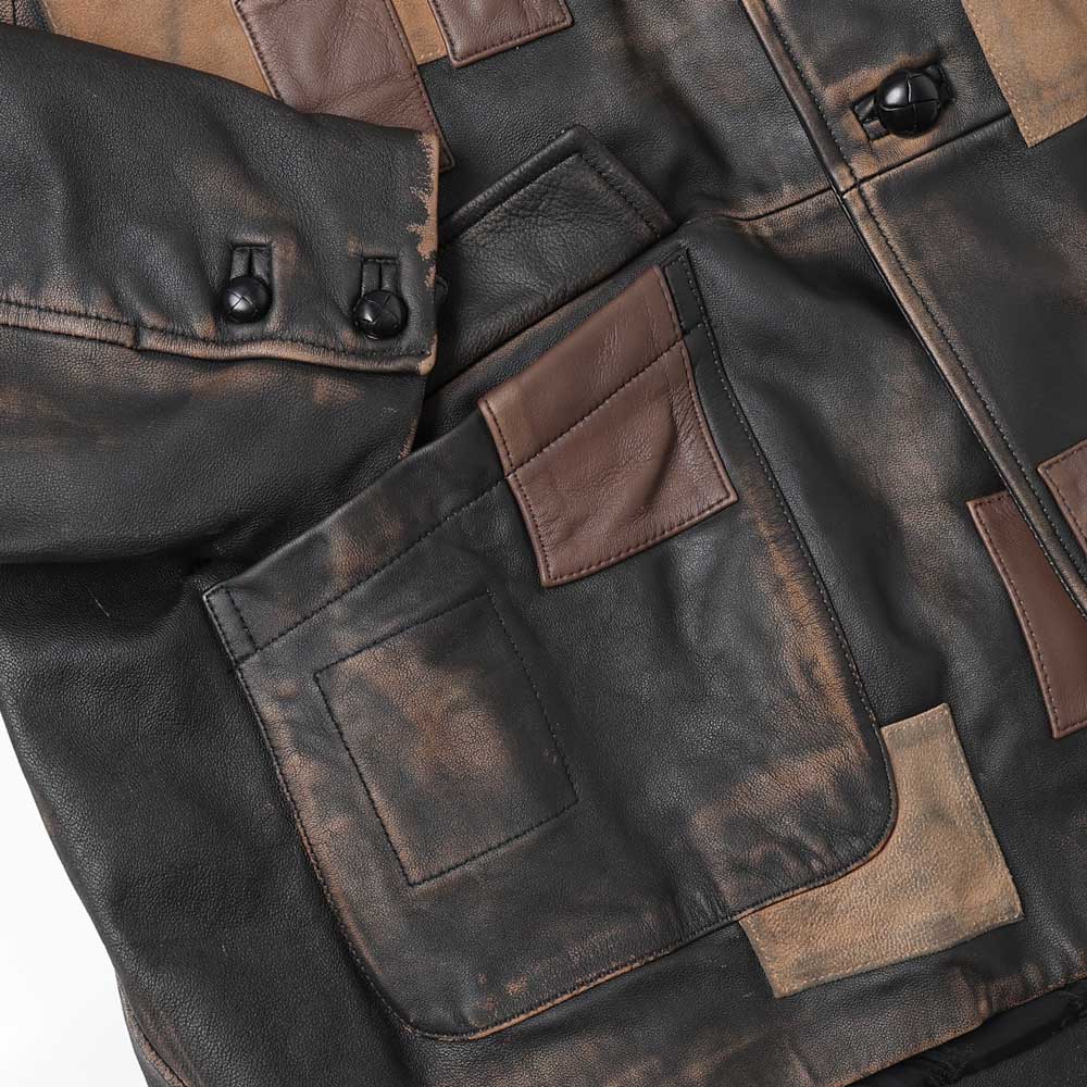 PATCHWORK LEATHER JACKET