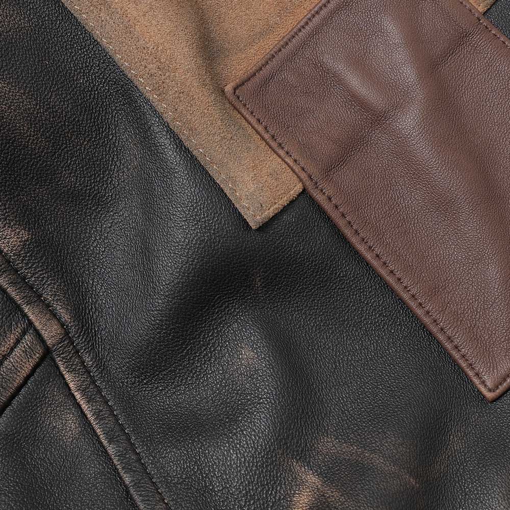 PATCHWORK LEATHER JACKET