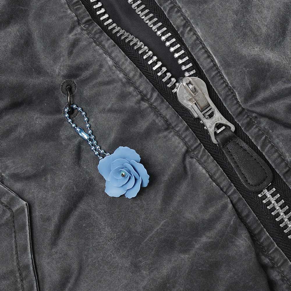 KEY CHAIN DECORATED BOMBER JACKET