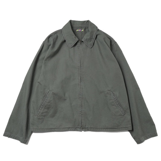HERRINGBONE ZIP JACKET
