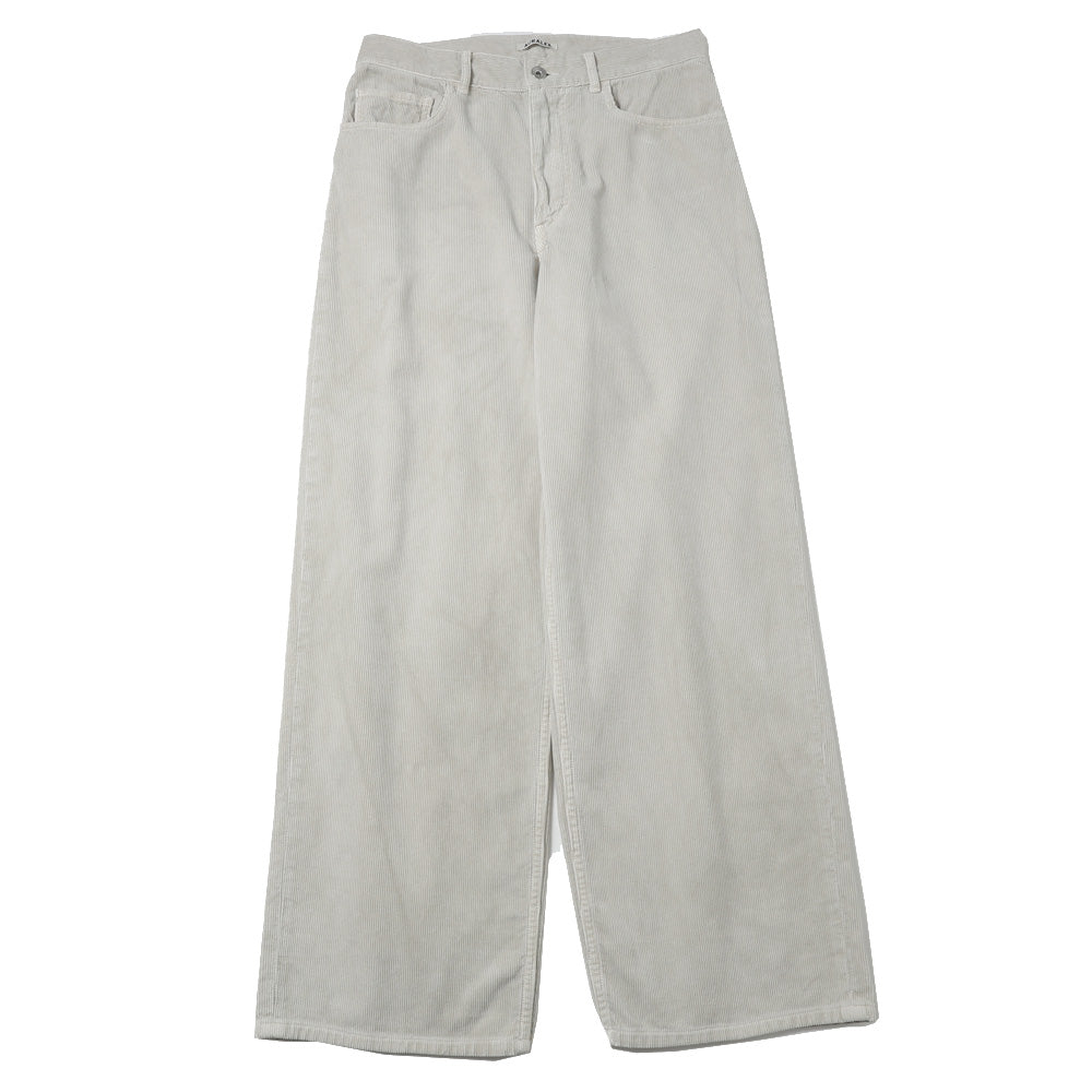 AURALEE(オーラリー) GARMENT-DYED FINX CORDUROY 5P WIDE PANTS