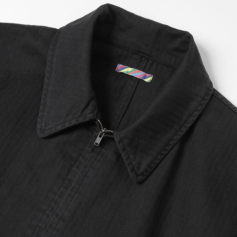 HERRINGBONE ZIP JACKET