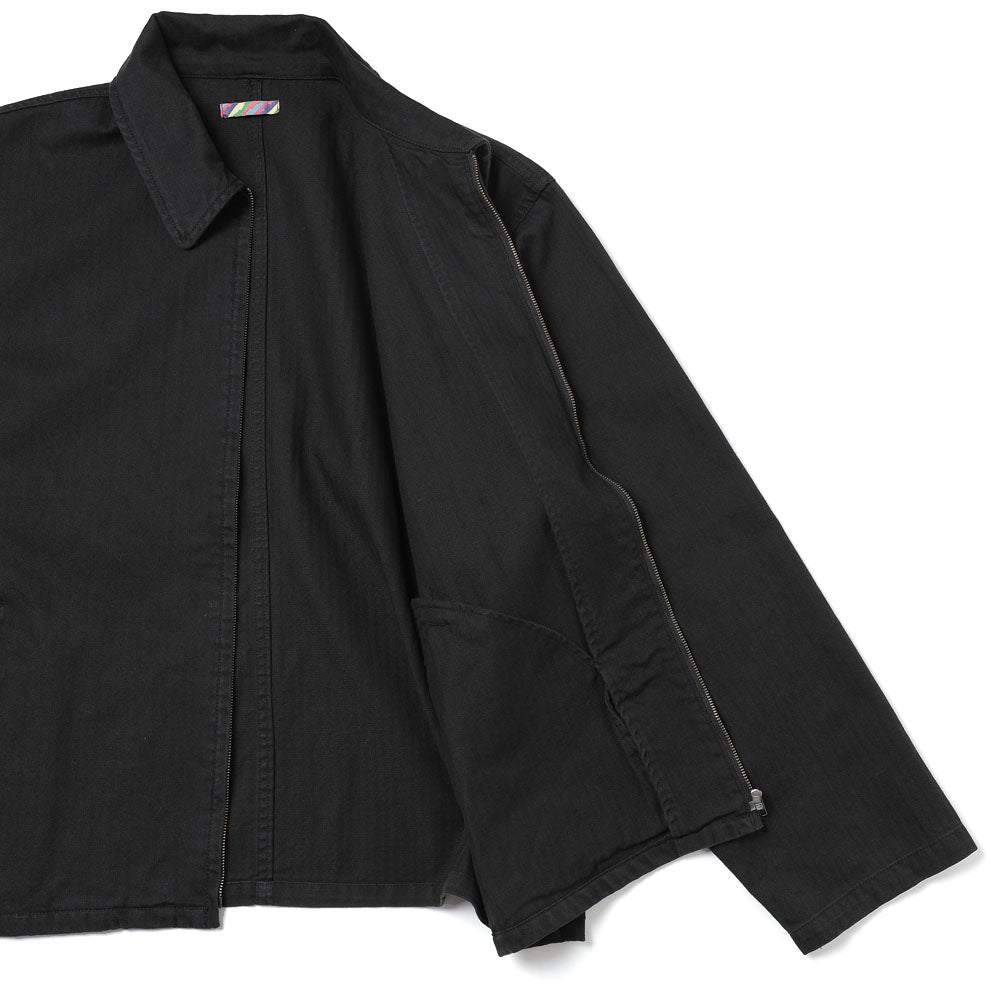 HERRINGBONE ZIP JACKET