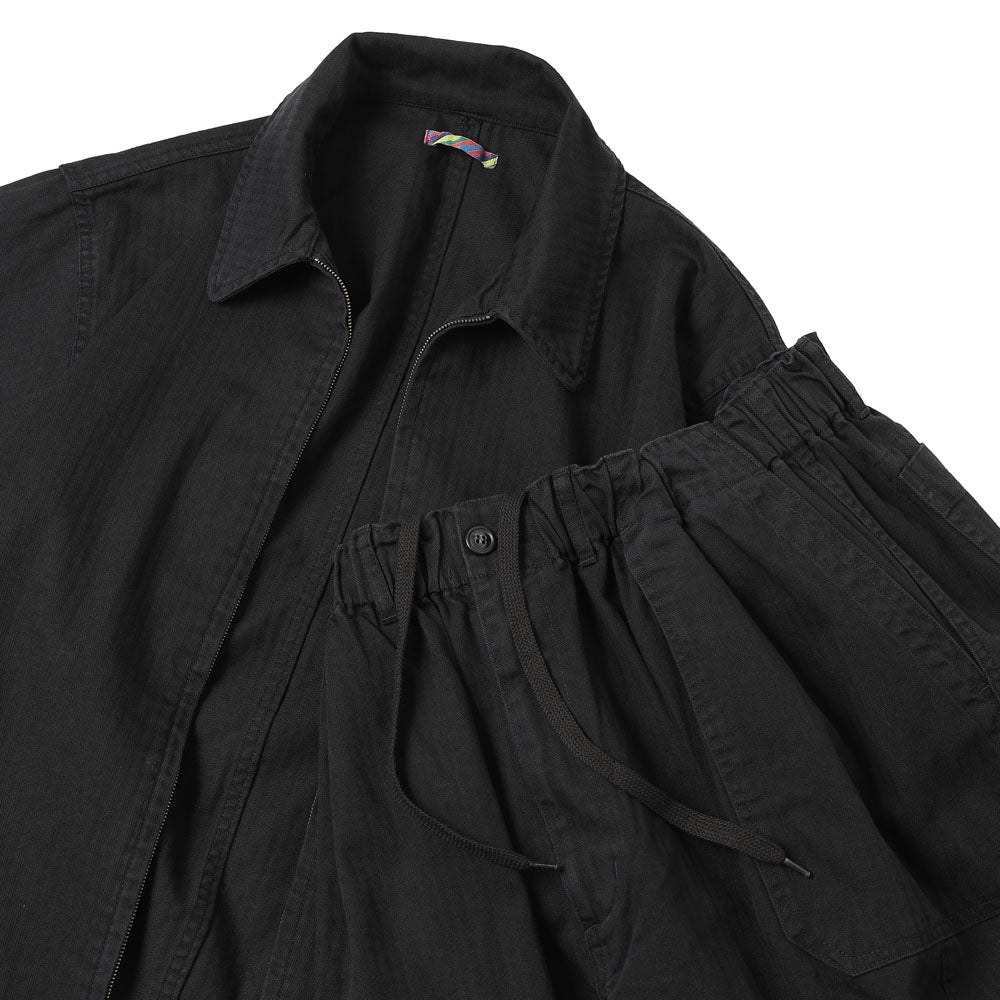HERRINGBONE ZIP JACKET