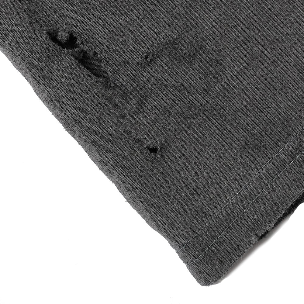 CREW NECK DAMADED TEE ORGANIC COTTON