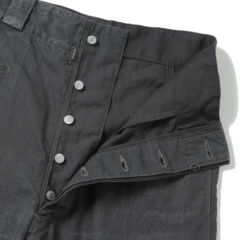 Vintage Black Linen Trousers
