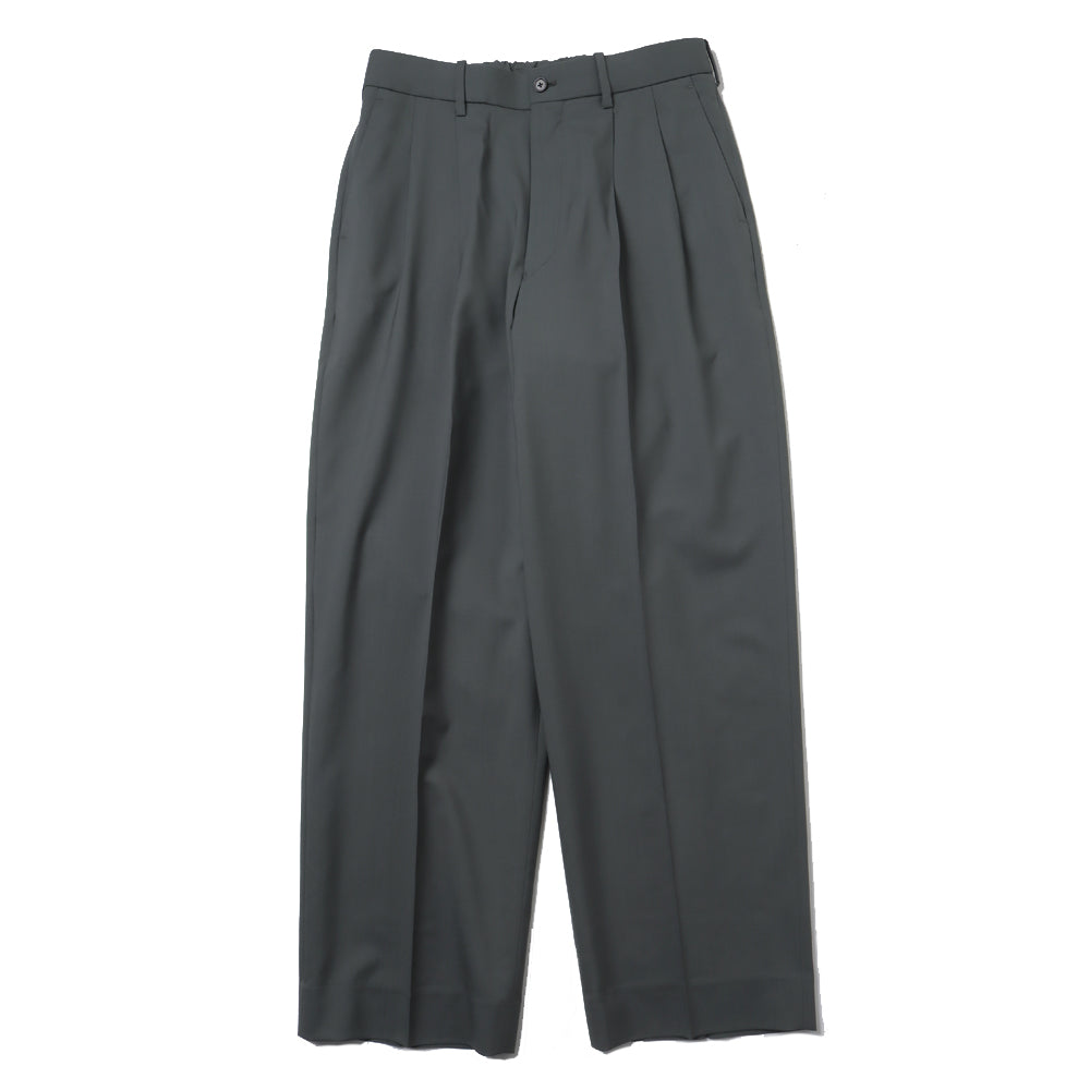CLASSIC FIT DOUBLE PLEATED TROUSERS ORGANIC WOOL 2/80 TROPICAL