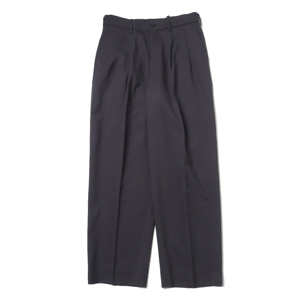 CLASSIC FIT DOUBLE PLEATED TROUSERS ORGANIC WOOL 2/80 TROPICAL