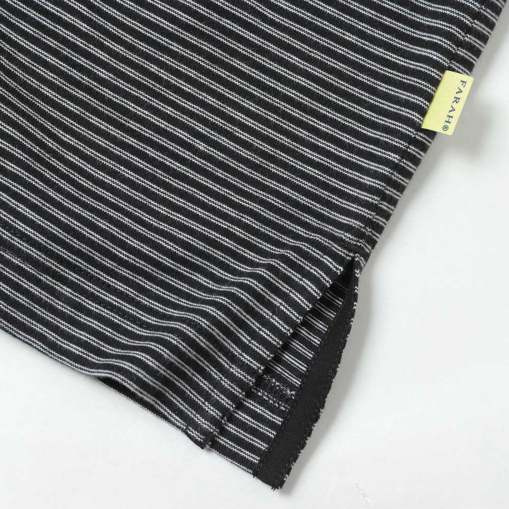 Multi Striped Polo Collar S/S Tee