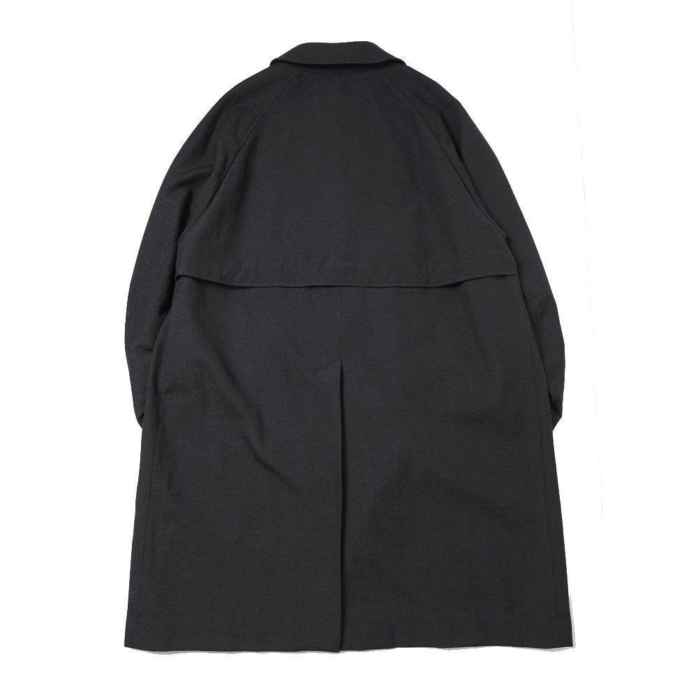 RAGLAN SLEEVE COAT TUMBLED WOOL SERGE