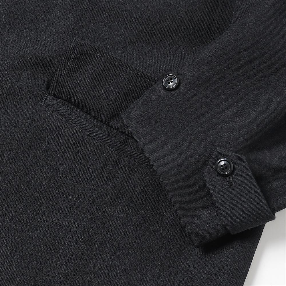 RAGLAN SLEEVE COAT TUMBLED WOOL SERGE