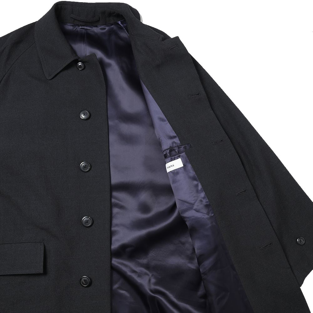 RAGLAN SLEEVE COAT TUMBLED WOOL SERGE