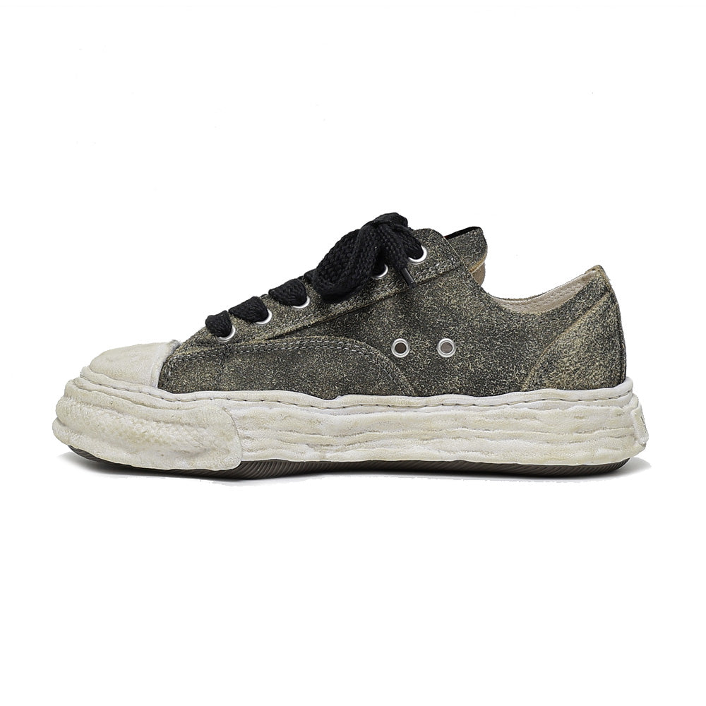 (PETERSON23) OG Sole Vintage Suede Low-top Sneaker BLACK