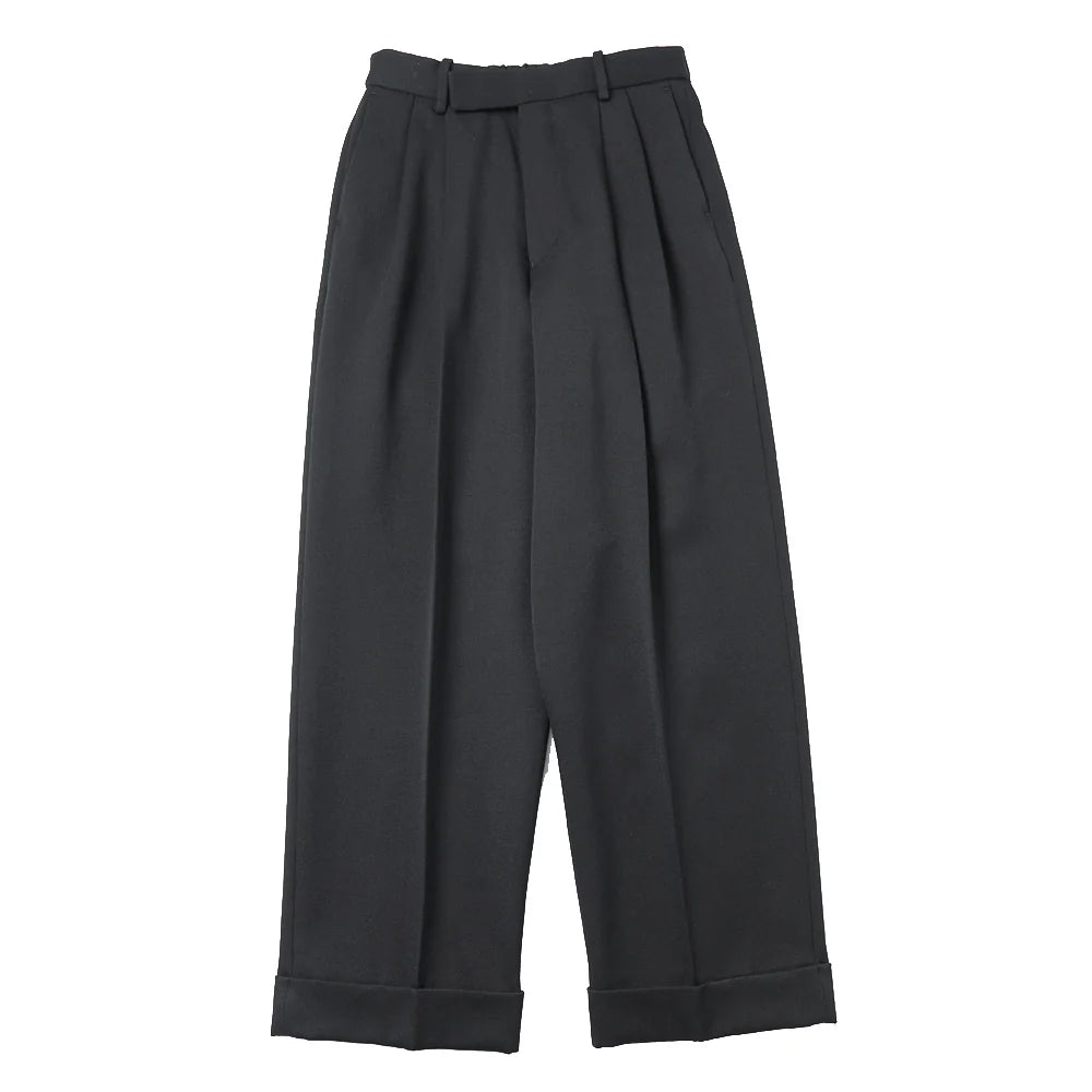 MARKAWARE - FLAT TAPERED TROUSERS ORGANIC WOOL SURVIVAL CLOTH