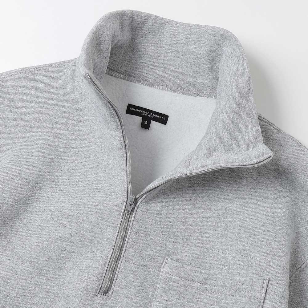 Zip Mock Neck - 12oz Cotton Fleece