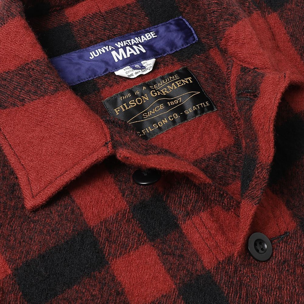 Wool check product shrunken FILSON W name J009