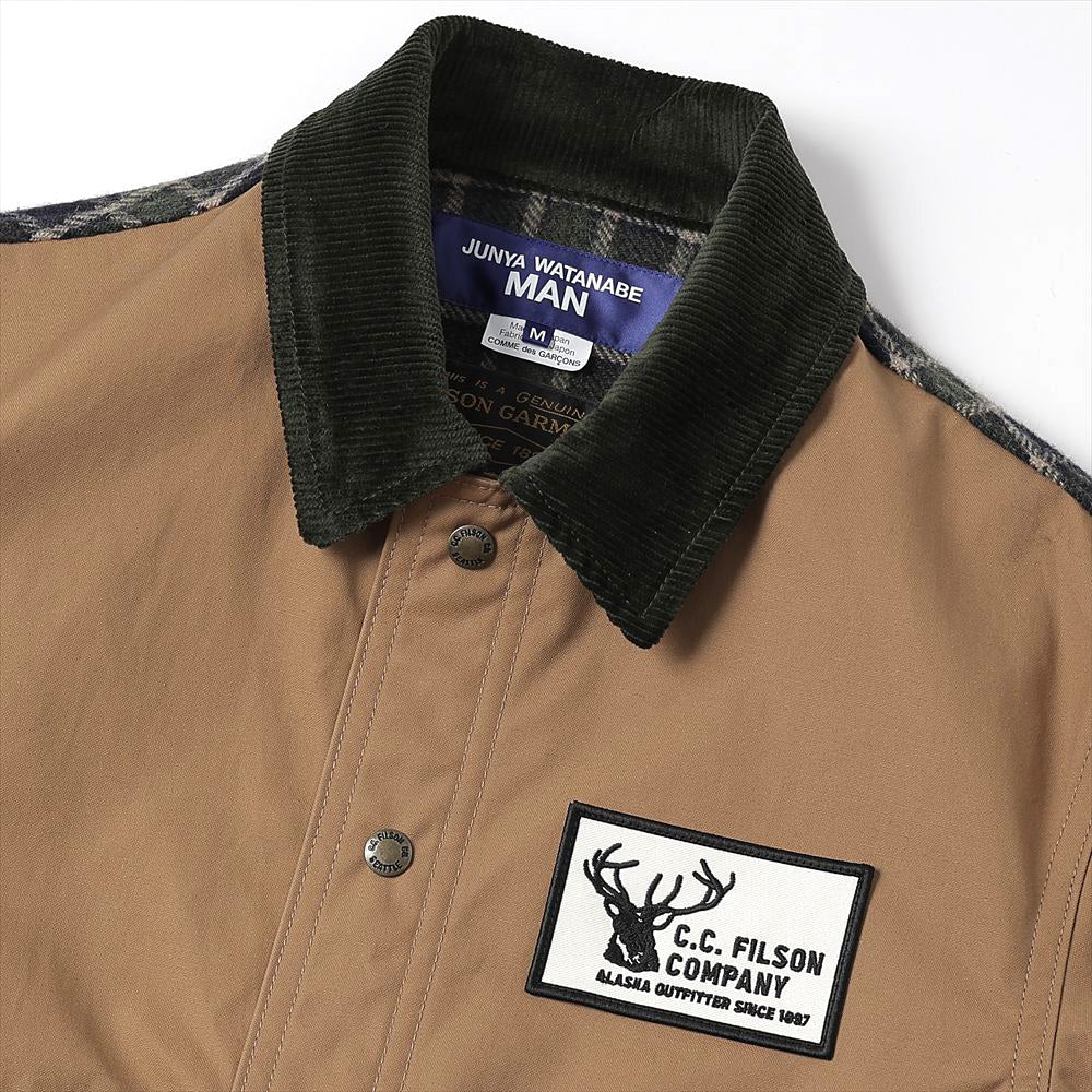 Cotton Oxford x Wool Nylon Check Filson Double Name