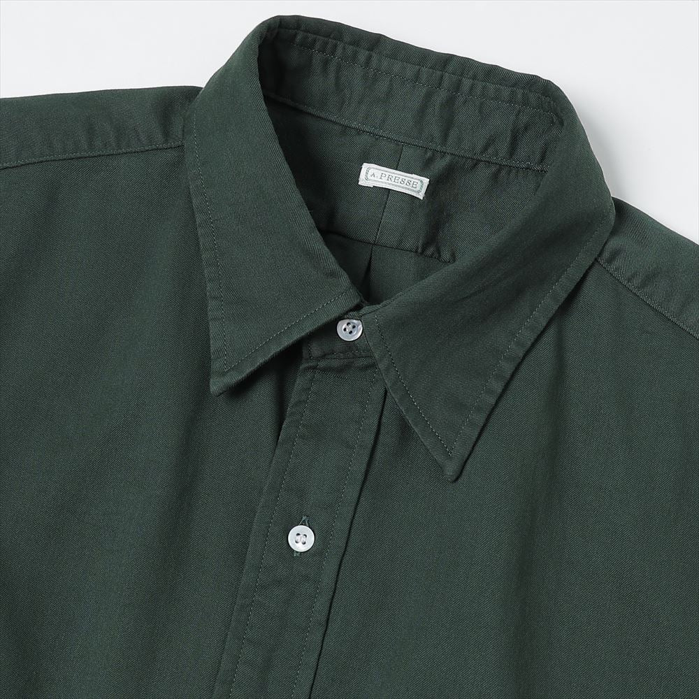 Double Weave Twill Regular Collar Shirt