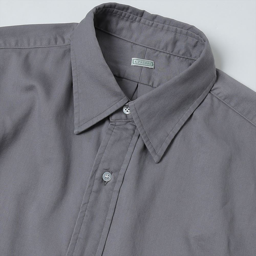 Double Weave Twill Regular Collar Shirt