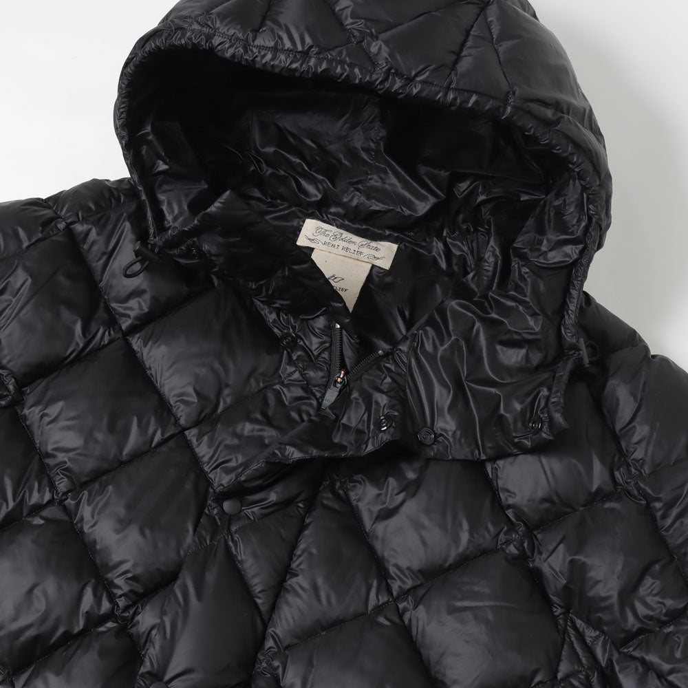 Ultra-lightweight diamond quilted outdoor down jacket and hoodie