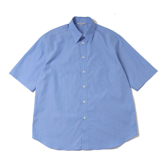 SUVIN HIGH COUNT CLOTH STRIPE HALF SLEEVED SHIRT