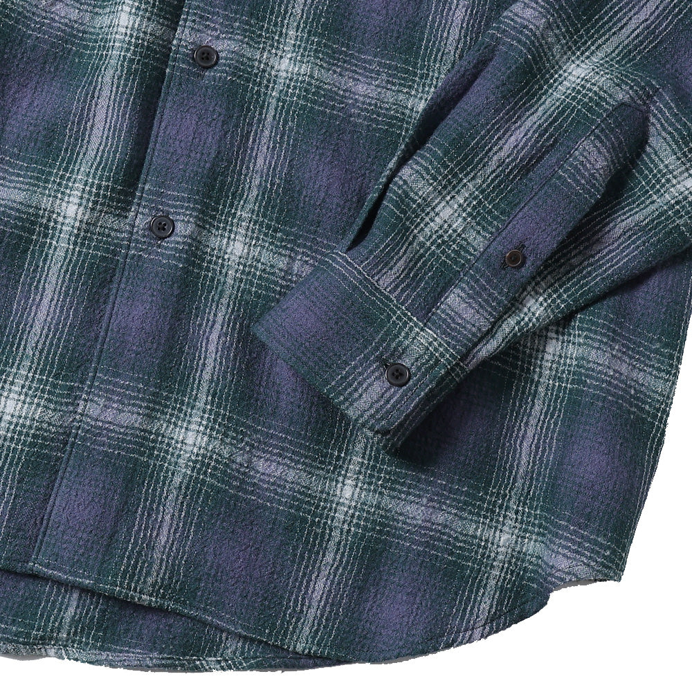 AIRY WOOL CHECK SHIRT