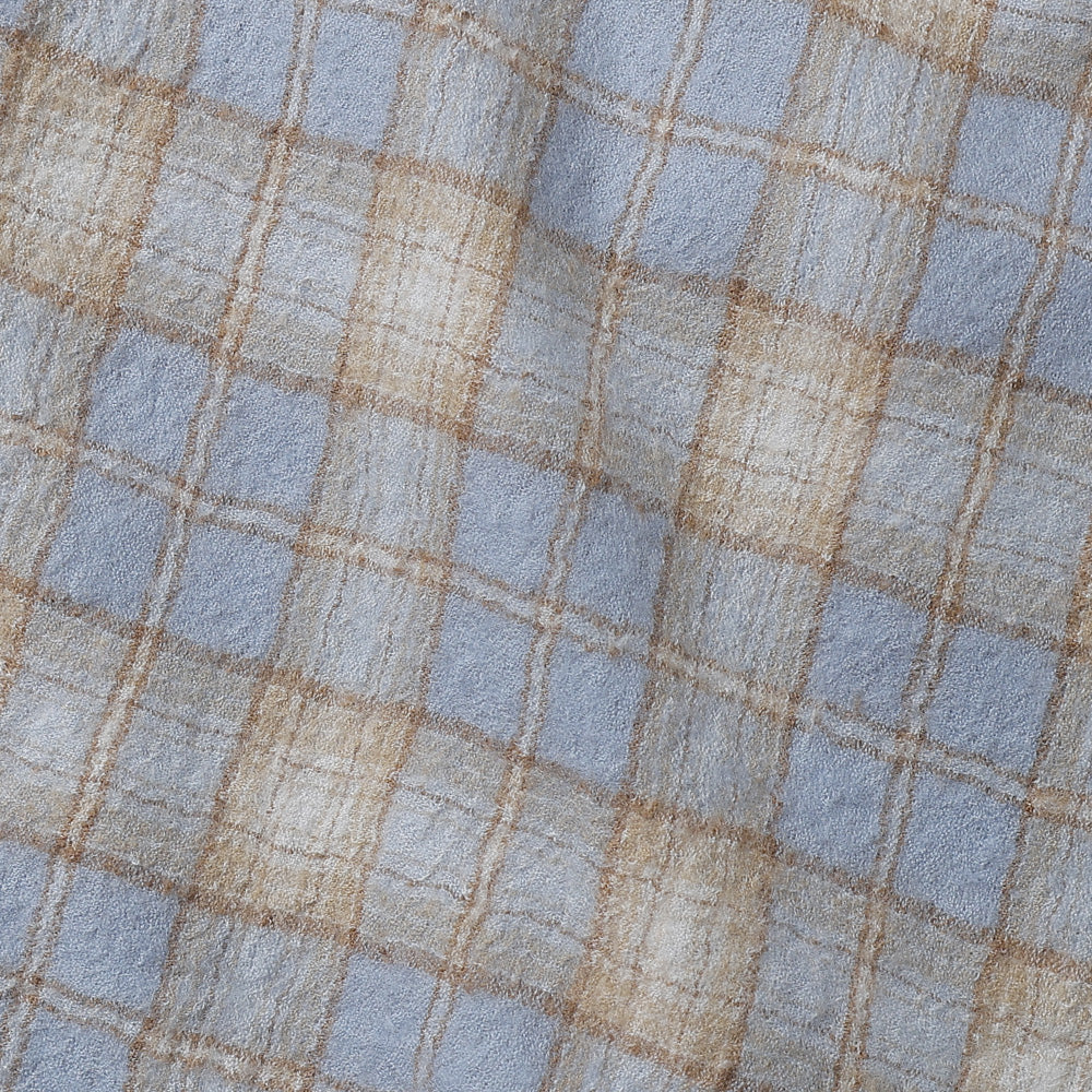 AIRY WOOL CHECK SHIRT
