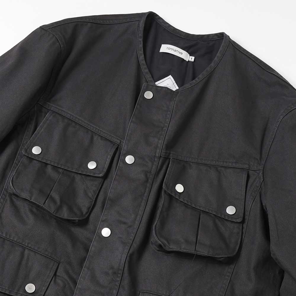 RIDER JACKET COTTON DRILL PIGMENT DYE WITH WINDSTOPPER