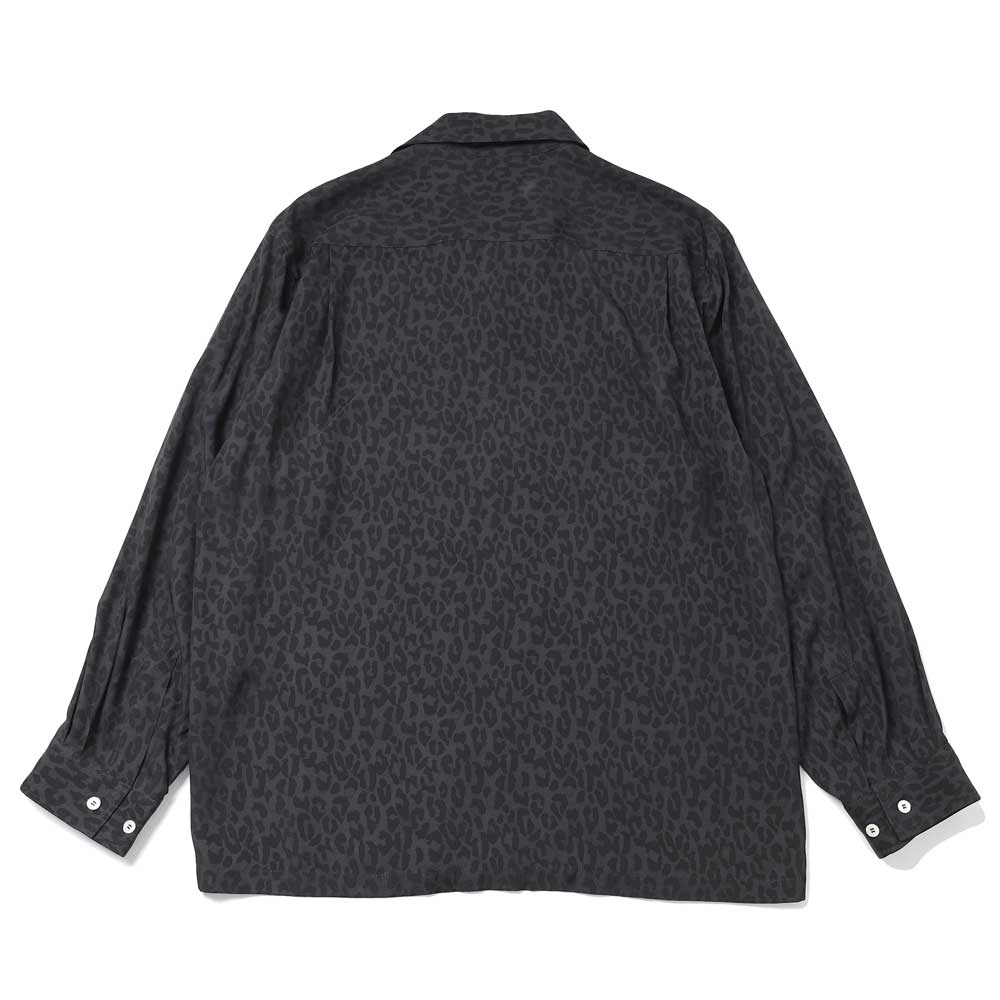 Shawn レオパード L/S レーヨンシャツ