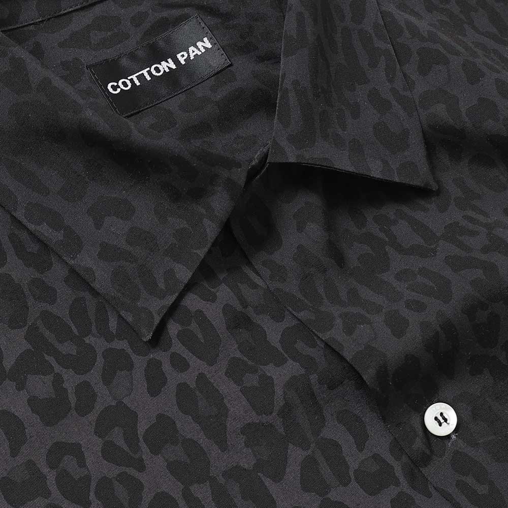 Shawn レオパード L/S レーヨンシャツ
