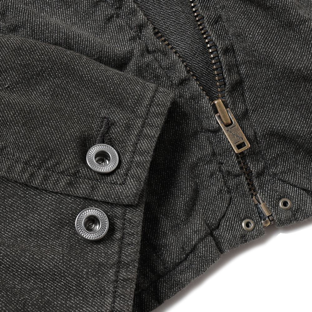 Vintage Black Chambray Sports Jacket