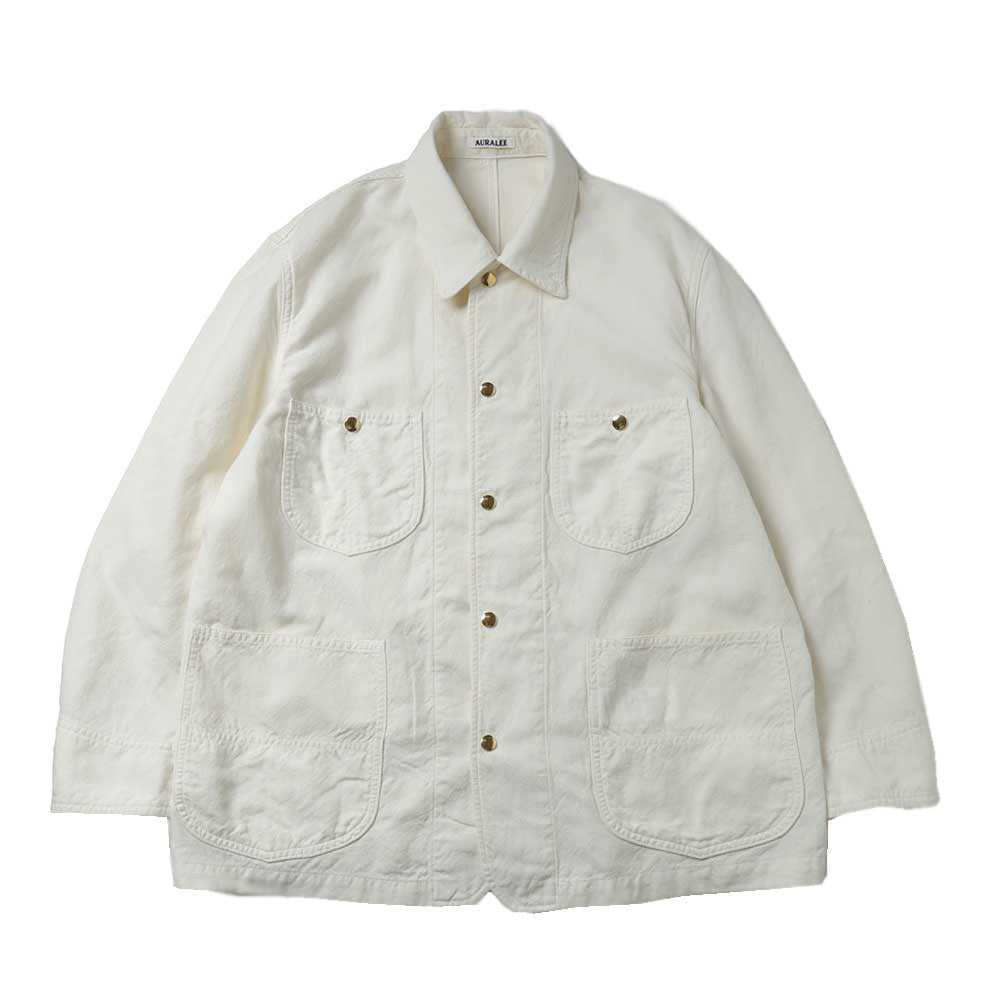 AURALEE) WOOL COTTON LINEN OX WORK JACKET (A26SB01DO) | AURALEE
