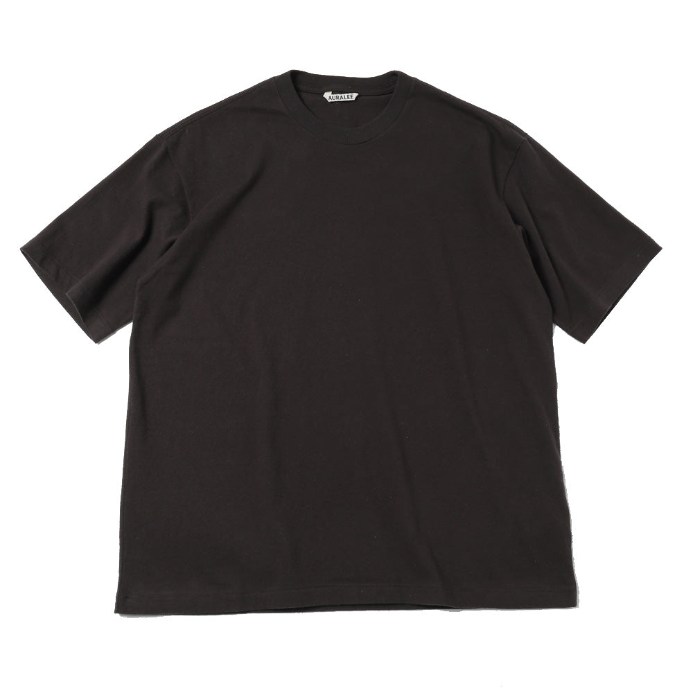 AURALEE) BRUSHED ORGANIC COTTON JERSEY TEE (A26ST02PT) | AURALEE