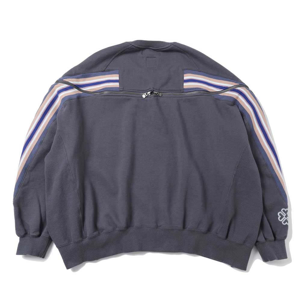 ZIPPER RIB SWEAT
