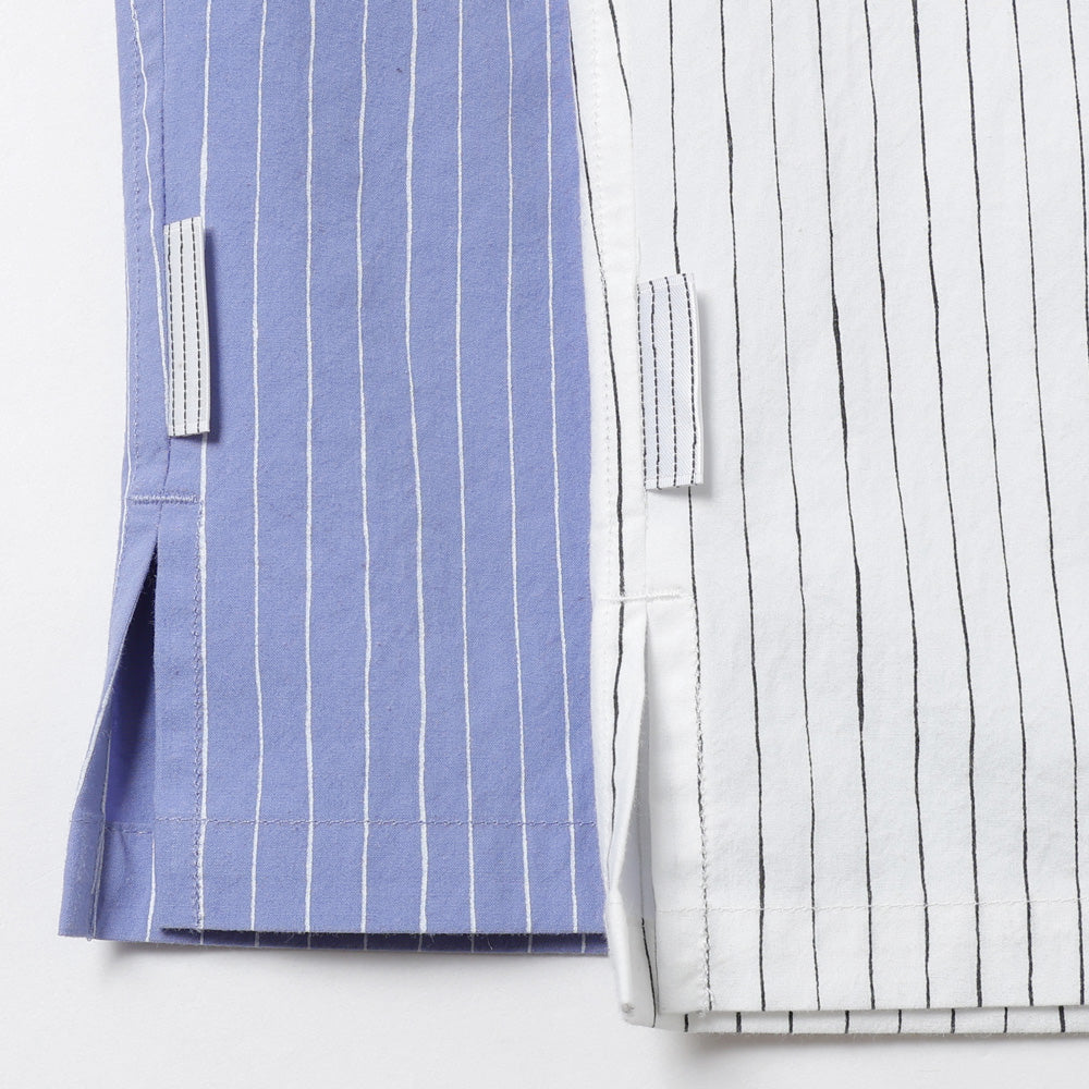 COTTON STRIPE SLIT SHIRT