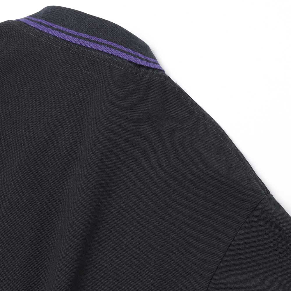 Shawl Collar L/S Polo - Cotton Pique