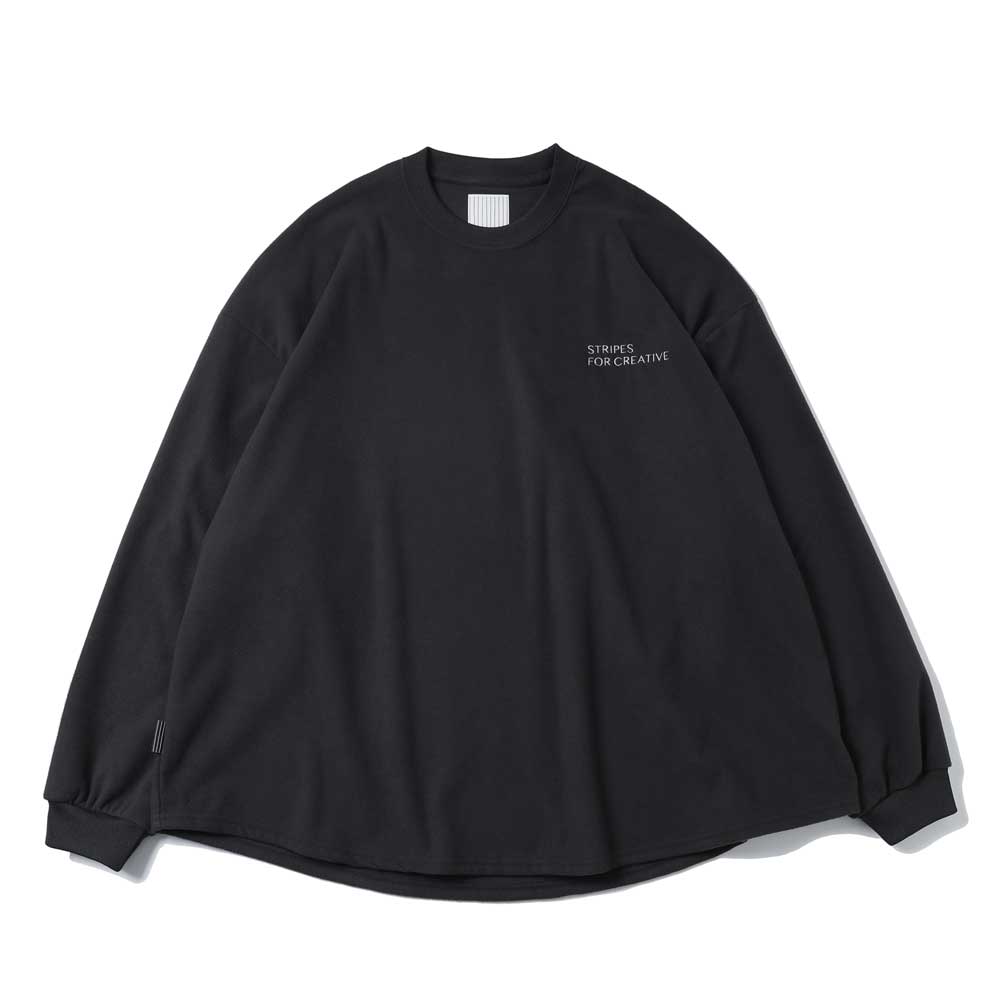 S.F.C SUPER BIG ROUND LS TEE ブラック 黒 XL SFC (Stripes For Creative) FLEECE SUPER BIG LS ROUND TEE
