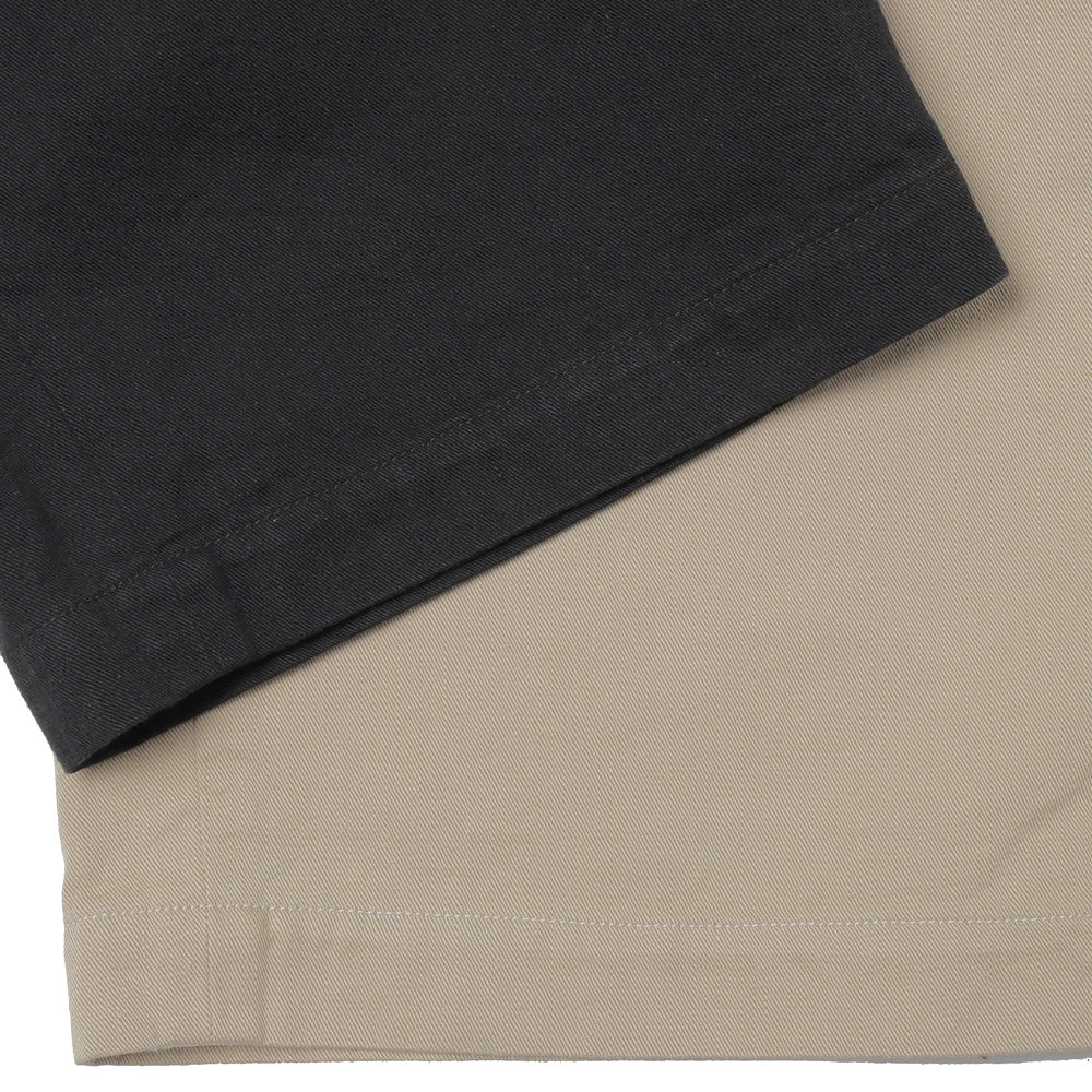 Cotton Drill Wide Pants