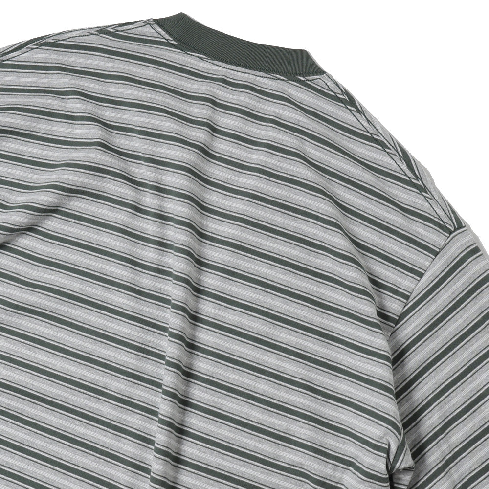 Multi Striped Crewneck L/S Tee