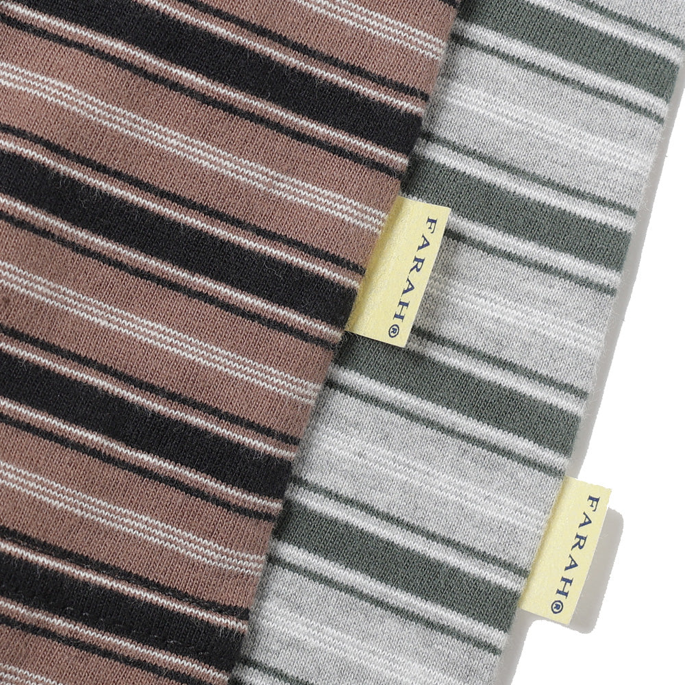 Multi Striped Crewneck L/S Tee