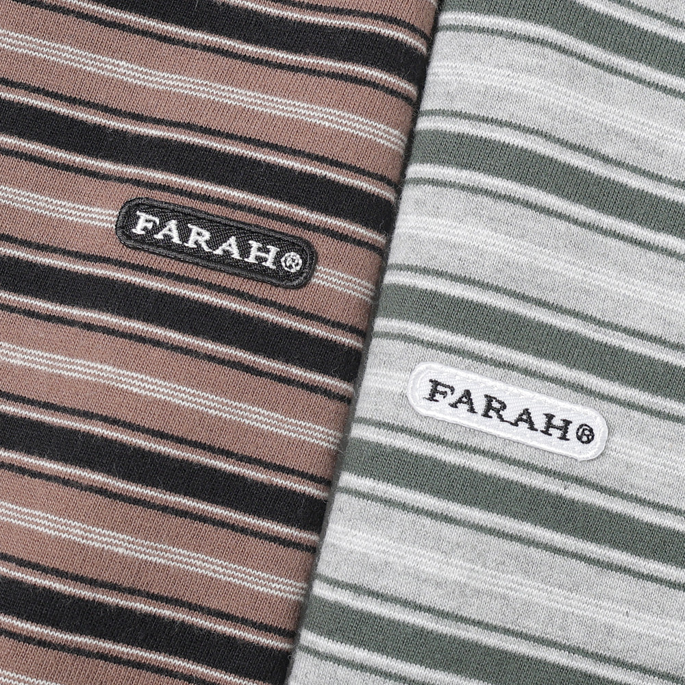 Multi Striped Crewneck L/S Tee