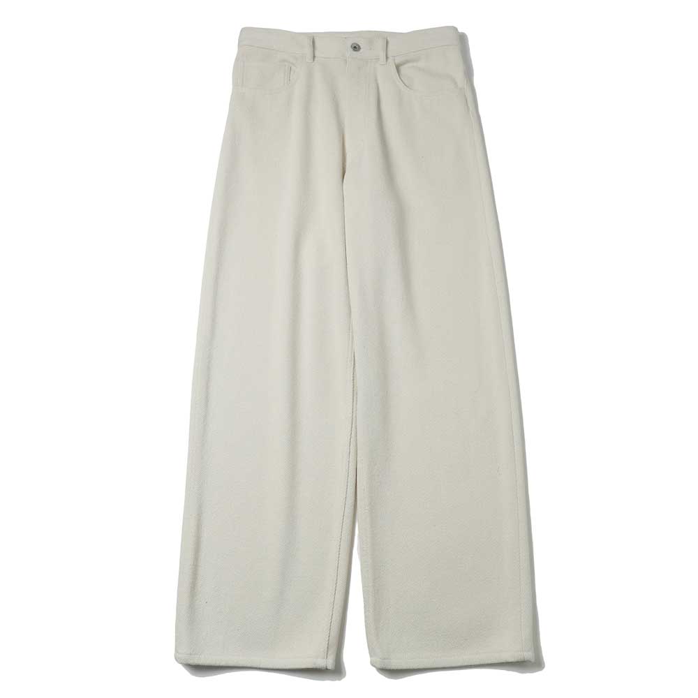 AURALEE SILK NEP DENIM 5P WIDE PANTS A26SP01SD (A26SP01SD
