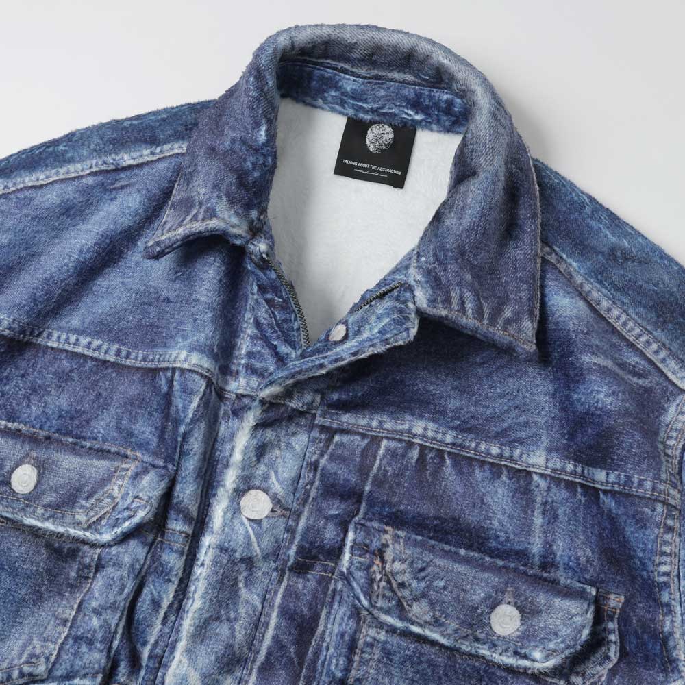 DENIM PRINT FUR JKT