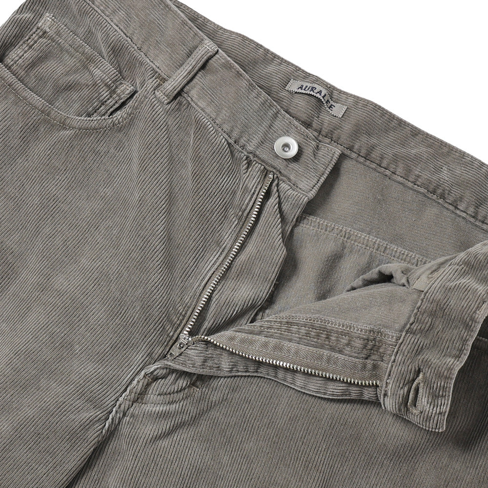 PIGMENT DYED FINX CORDUROY WIDE 5P PANTS