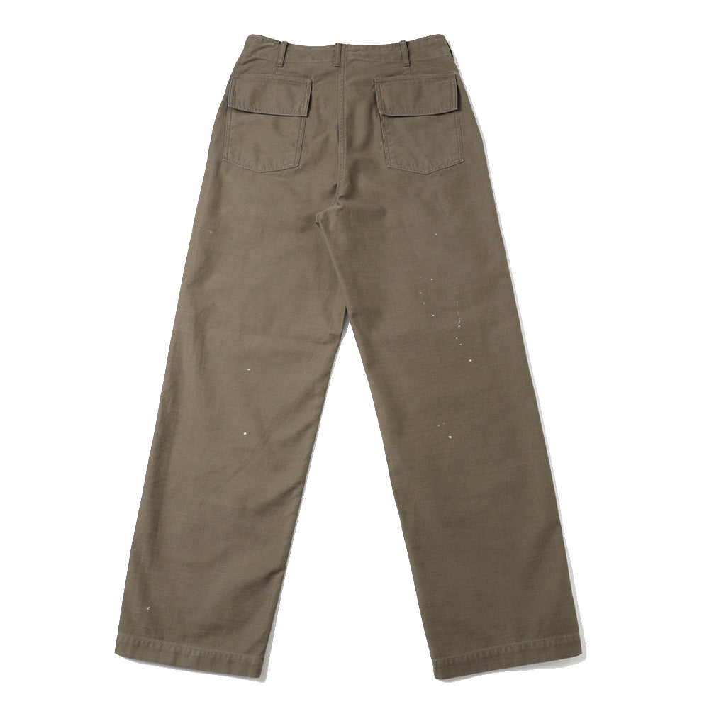 WASHED BAGGY SATIN BLEACHED BAKER PANTS