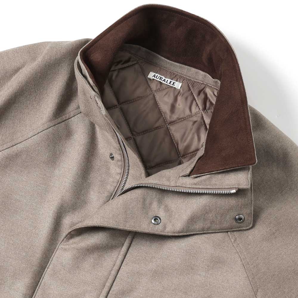 WOOL FULLING FLANNEL PADDED OVEER BLOUSON