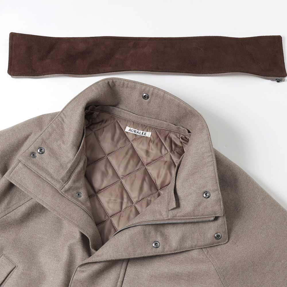 WOOL FULLING FLANNEL PADDED OVEER BLOUSON